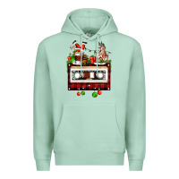 Seafoam christmas cassette Premium Hoodie - FaDigitalArtStudio