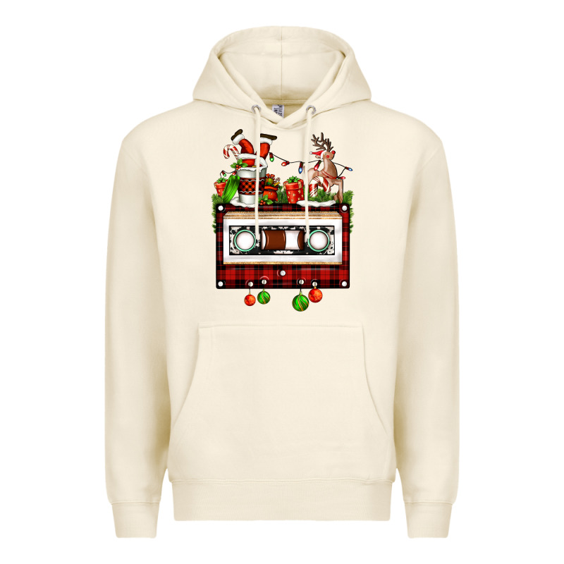 Christmas Cassette Premium Hoodie by FaDigitalArtStudio | Teevron