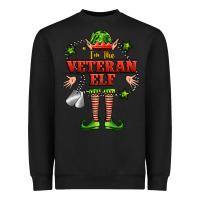 Black im the veteran elf Heavyweight Sweatshirt - FaDigitalArtStudio