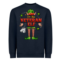 Navy im the veteran elf Heavyweight Sweatshirt - FaDigitalArtStudio