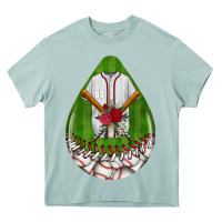 Arona baseball and western roses teardrop  2 Heavy Core Tee - BundleAndBundleShop