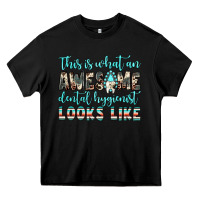 Black this is what an awesome dental hygienist looks like Heavy Core Tee - JahusDesignShop