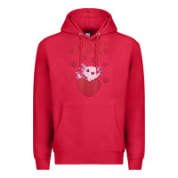 Cardinal i love you alotl aolotl valentine's day heart aolotl lover Premium Hoodie - lanVoArt