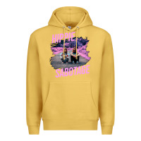 Antique Gold hippie sabotage aesthetic style photo with text Premium Hoodie - lanVoArt