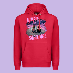 Hippie Sabotage Aesthetic Style Photo With Text Premium Hoodie Designed By Lanvoart