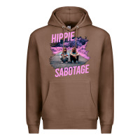 Chestnut hippie sabotage aesthetic style photo with text Premium Hoodie - lanVoArt