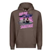Coffee hippie sabotage aesthetic style photo with text Premium Hoodie - lanVoArt