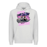 Dove Grey hippie sabotage aesthetic style photo with text Premium Hoodie - lanVoArt