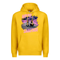 Lemon hippie sabotage aesthetic style photo with text Premium Hoodie - lanVoArt