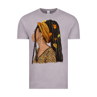 Vintage Zinc Fall afro woman Vintage Tee - NancyCooperArtShop