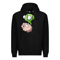 Black invader zim Premium Hoodie - lanVoArt