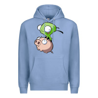 Colony Blue invader zim Premium Hoodie - lanVoArt