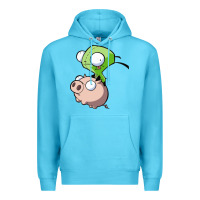 Ocean Blue invader zim Premium Hoodie - lanVoArt