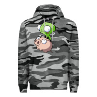 Slate Camo invader zim Premium Hoodie - lanVoArt