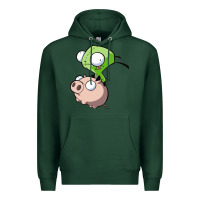 Sports Green invader zim Premium Hoodie - lanVoArt