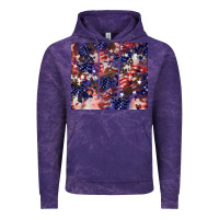 Cloud Purple American flag sparkly  tumbler Vintage Hoodie - HowdyJamesFarm