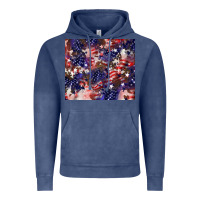 Vintage Denim American flag sparkly  tumbler Vintage Hoodie - HowdyJamesFarm