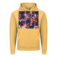 Vintage Mustard American flag sparkly  tumbler Vintage Hoodie - HowdyJamesFarm