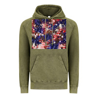 Vintage Olive American flag sparkly  tumbler Vintage Hoodie - HowdyJamesFarm