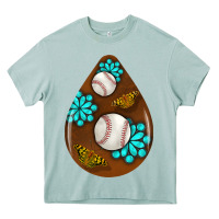 Arona baseball and western roses teardrop  1 Heavy Core Tee - BundleAndBundleShop