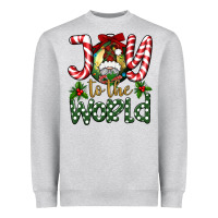 Heather Grey joy to the world Heavyweight Sweatshirt - BundleAndBundleShop