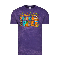 Cloud Purple My blood type is pumpkin spice Vintage Tee - RanaPortraitStore