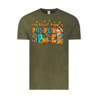 Vintage Olive My blood type is pumpkin spice Vintage Tee - RanaPortraitStore
