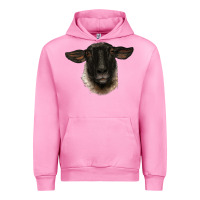 Fuchsia Pink suffolk ewe head Urban Hoodie - BarkalooDesign