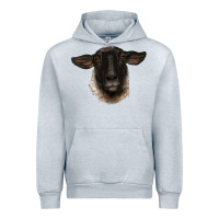 Heather Grey suffolk ewe head Urban Hoodie - BarkalooDesign
