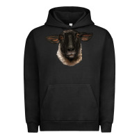 Pigment Black suffolk ewe head Urban Hoodie - BarkalooDesign