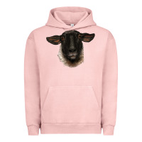 Pigment Salmon suffolk ewe head Urban Hoodie - BarkalooDesign