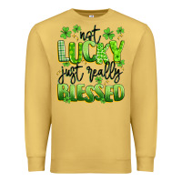Antique Gold not lucky just really blessed Premium Sweatshirt - Artiststas