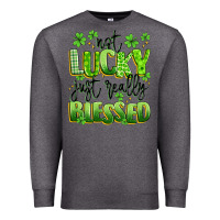 Charcoal Heather not lucky just really blessed Premium Sweatshirt - Artiststas