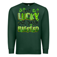 Sports Green not lucky just really blessed Premium Sweatshirt - Artiststas