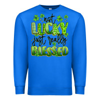 True Royal not lucky just really blessed Premium Sweatshirt - Artiststas