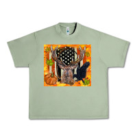 Oil Green crow and deer hunting fall camouflage Urban Heavy Tee - TumblerDesignByShophia