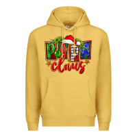 Antique Gold Christmas papa claus Premium Hoodie - FaDigitalArtStudio