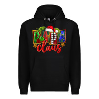 Black Christmas papa claus Premium Hoodie - FaDigitalArtStudio