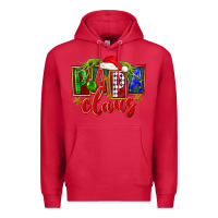 Cardinal Christmas papa claus Premium Hoodie - FaDigitalArtStudio