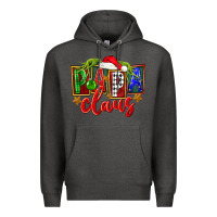 Charcoal Heather Christmas papa claus Premium Hoodie - FaDigitalArtStudio