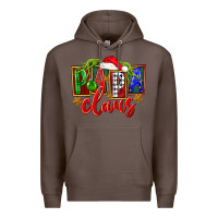 Coffee Christmas papa claus Premium Hoodie - FaDigitalArtStudio