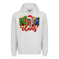 Dove Grey Christmas papa claus Premium Hoodie - FaDigitalArtStudio