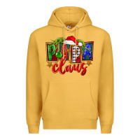 Mustard Christmas papa claus Premium Hoodie - FaDigitalArtStudio