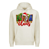 Oatmeal Heather Christmas papa claus Premium Hoodie - FaDigitalArtStudio