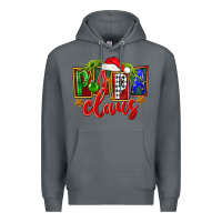 Rock Christmas papa claus Premium Hoodie - FaDigitalArtStudio