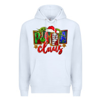 White Christmas papa claus Premium Hoodie - FaDigitalArtStudio