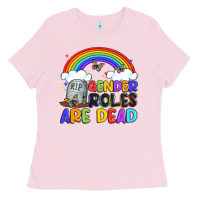 Bubblegum Pink gender roles are dead Ladies Tee - Artiststas