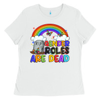 White gender roles are dead Ladies Tee - Artiststas