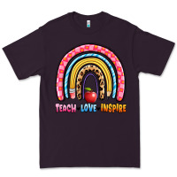 Plum teach love inspire rainbow Premium Tee - Artiststas