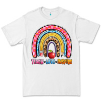 White teach love inspire rainbow Premium Tee - Artiststas